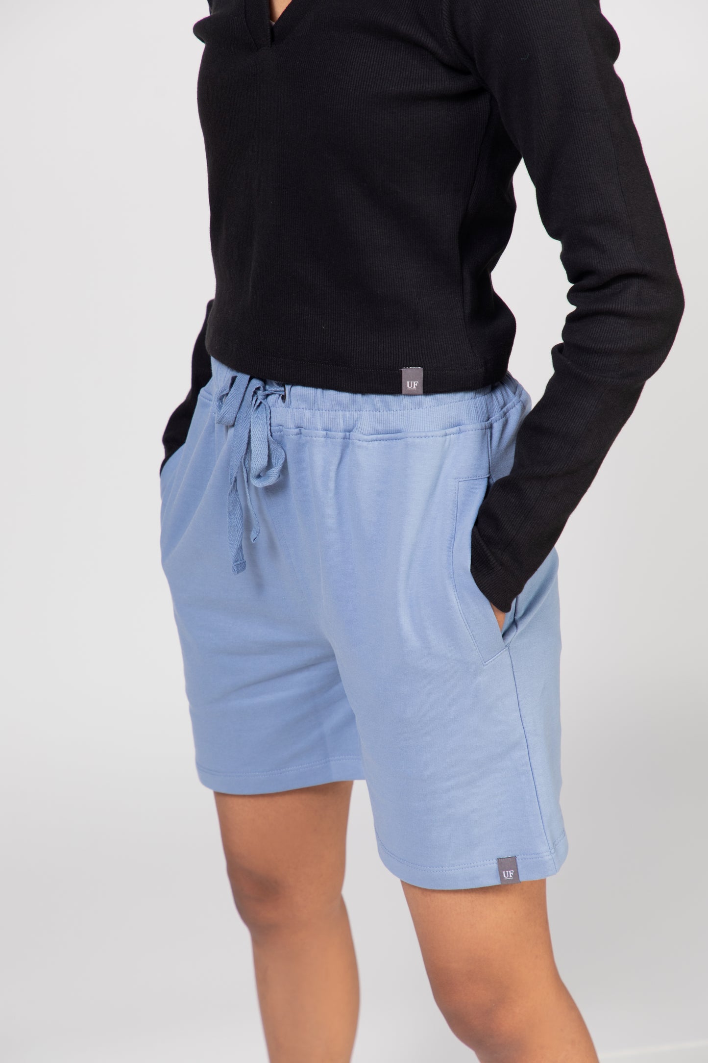 SWEATSHORTS: BABY BLUE - Urbanfinesse