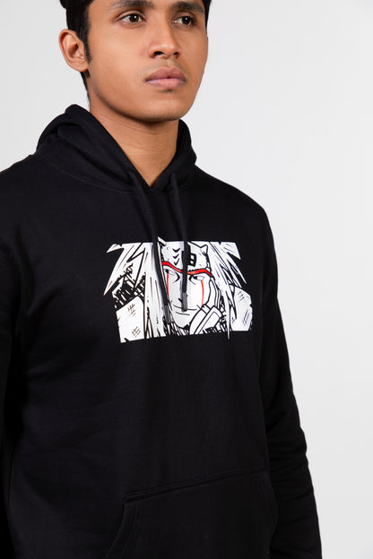 Urban Finesse's Jiraiya Hoodie in Black t-shirt