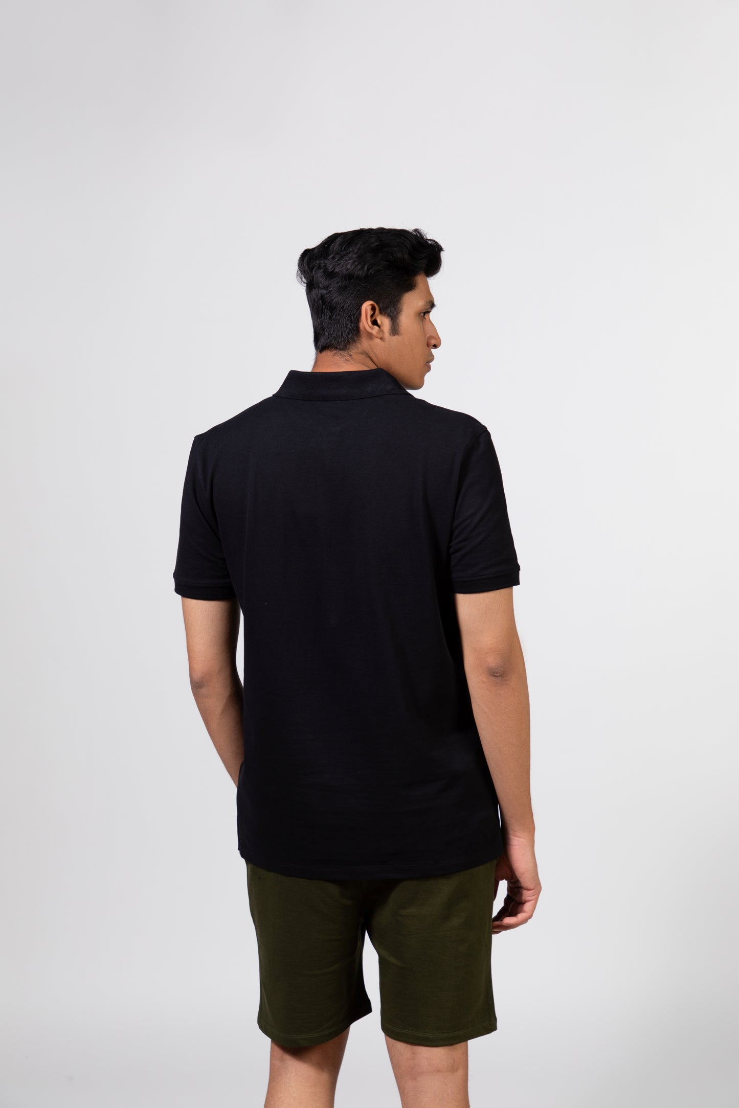 Zipper Polo T-shirts - Black | Urban Finesse