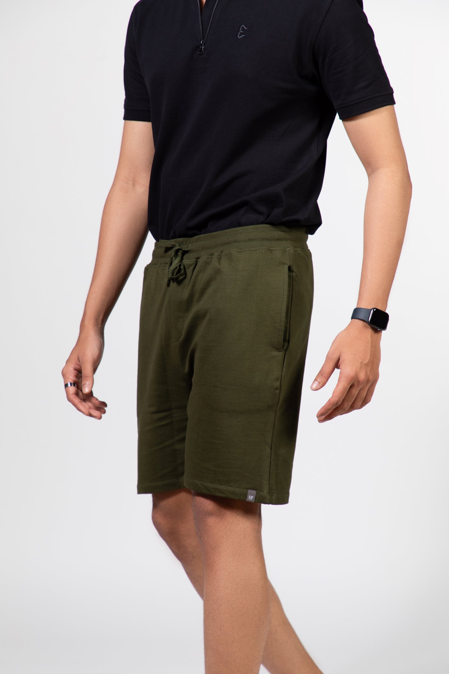 Urban Finesse Solids shorts olive green